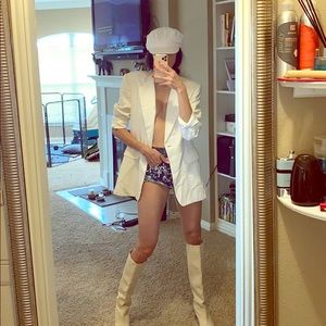 Vintage Blazer $180, Denim Shorts $60!